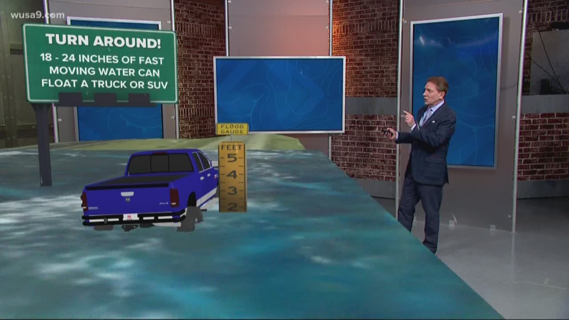 Chief Meteorologist Topper Shutt explains how little water it takes to sweep away you or your car in flash flooding situations.
