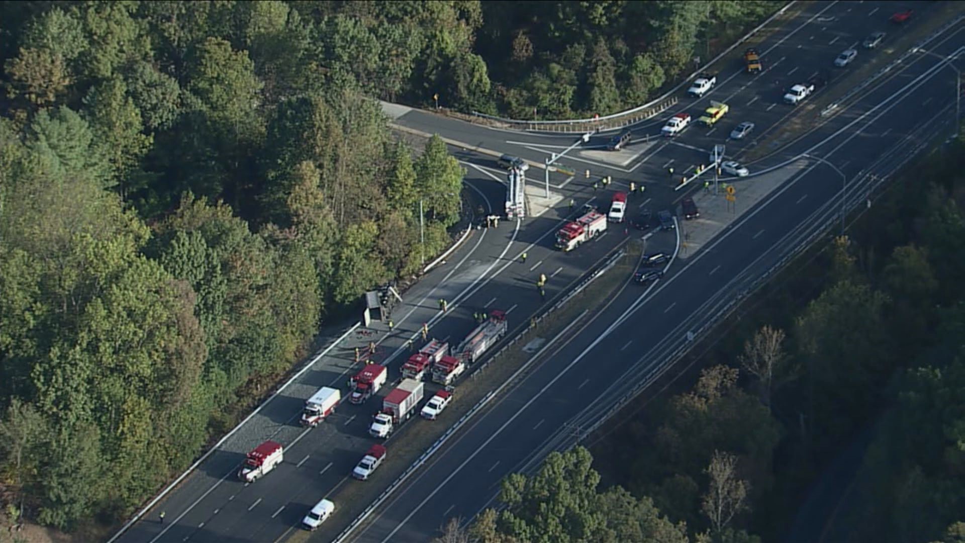 Photos Route 29 shut down at Rivers Edge after fatal truck crash