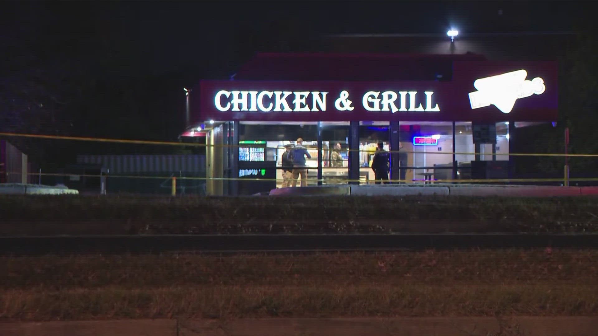 Officers responded to the "Legends Chicken and Grill" Wednesday night for a report of shots fired.