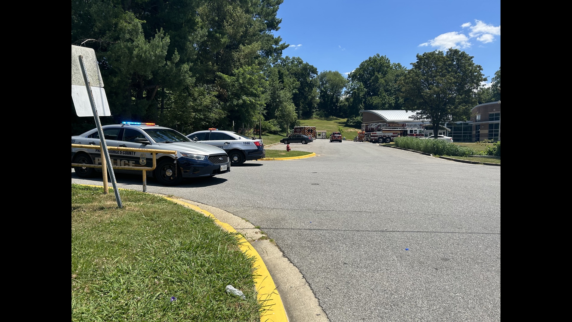 Prince George's County Police say the shooting happened around 11:20 a.m. Saturday at Potomac High School's football field