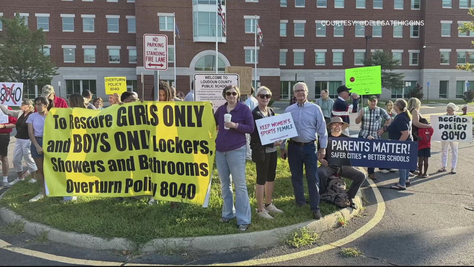 The meeting was closed to the public -- but that didn't keep people away. 
