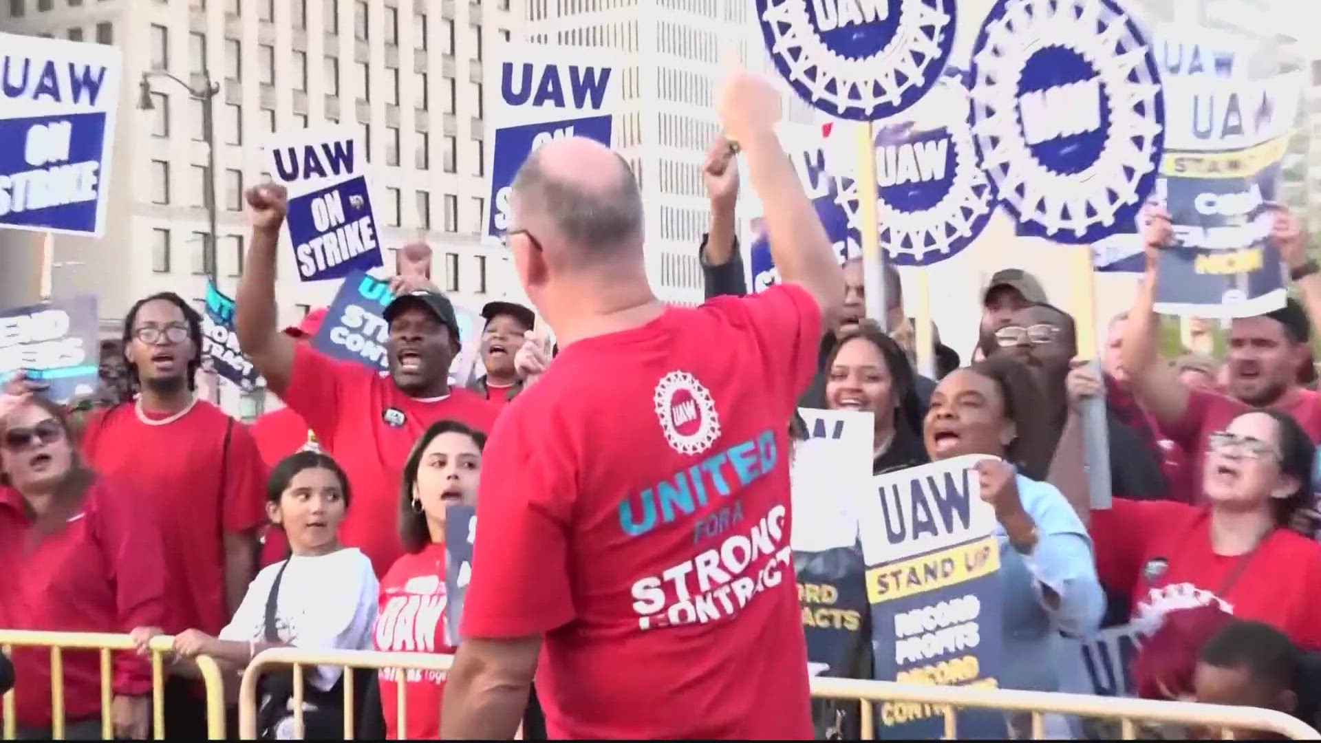 The union is trying to reach a deal with not only Ford but also General Motors and Stellantis for better pay in an era of big profits for the industry.