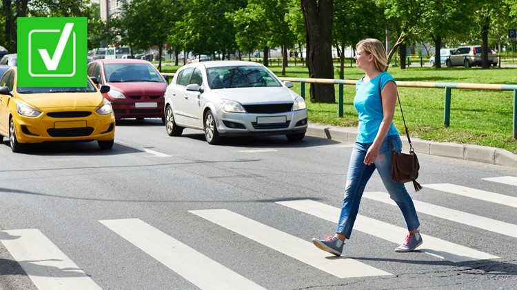 When do pedestrians have the right of way in crosswalks? | VERIFY