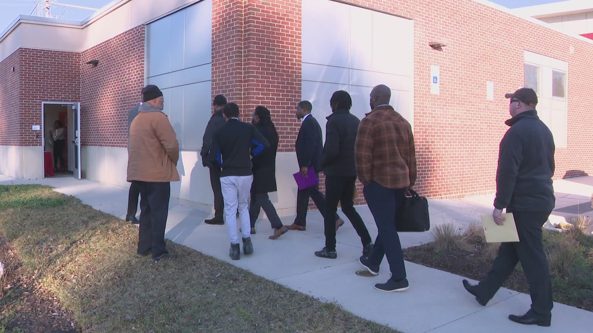 on Saturday, dozens of people showed up at the Shady Glen Fire and E-M-S station in Capitol Heights to learn more about a career in fire services.