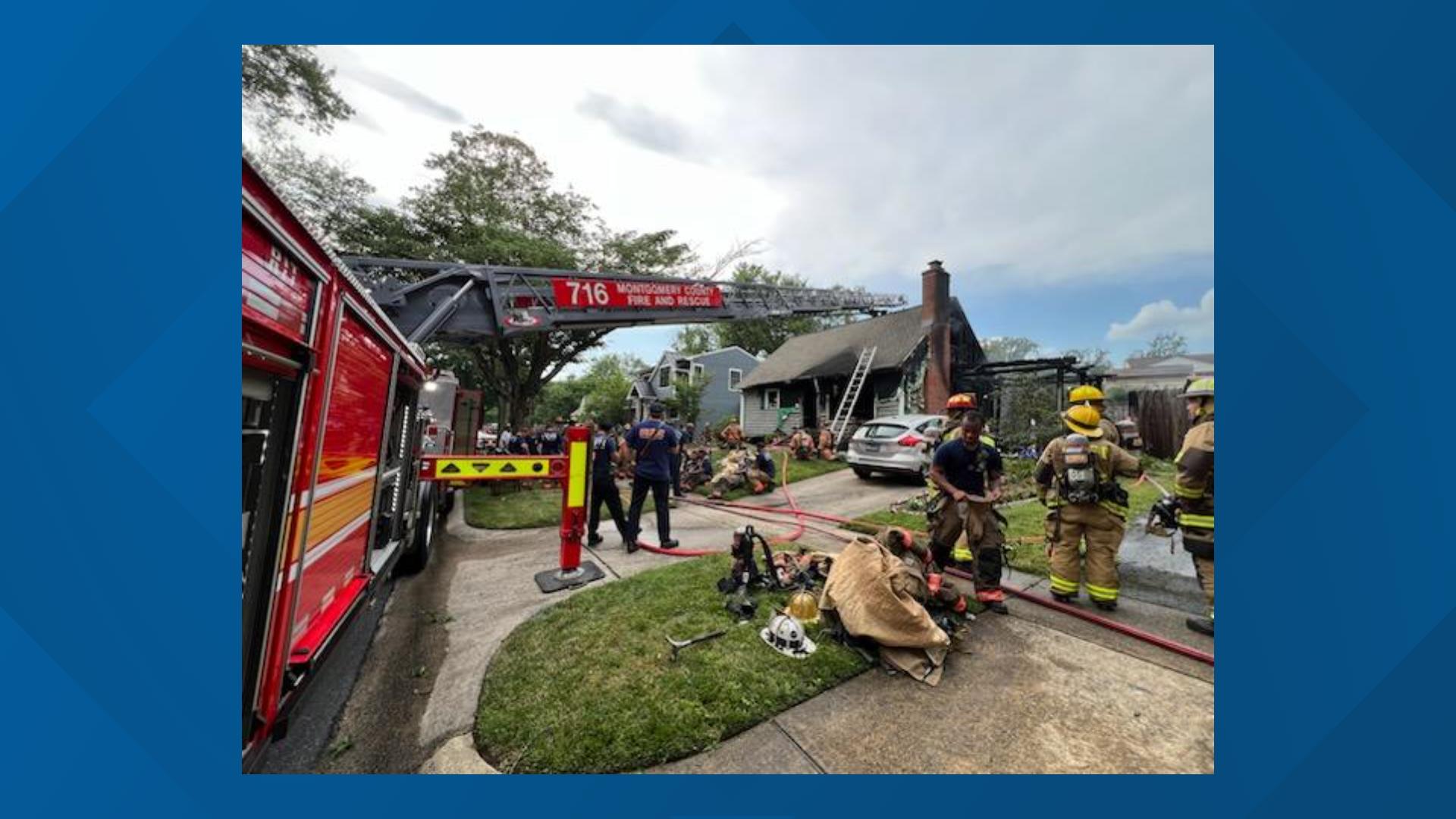 Fire damages Silver Spring home after grill explosion | wusa9.com