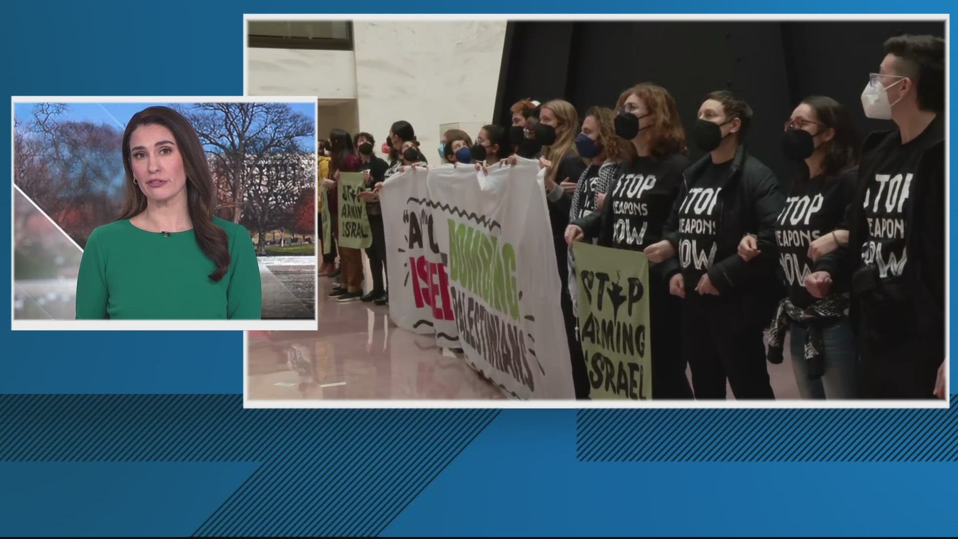 Capitol Police arrested more than 40 people for crowding and obstructing.