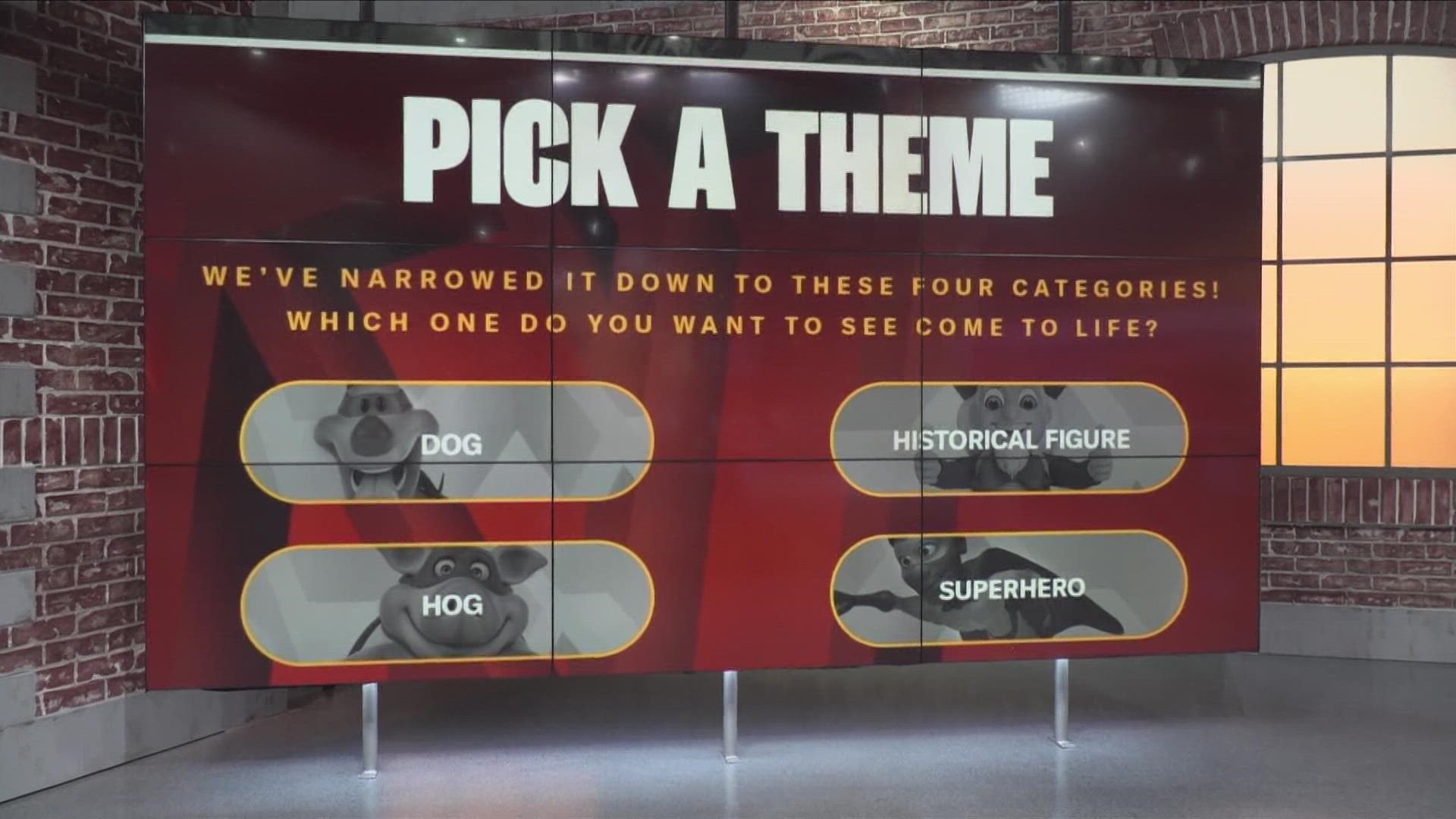 The team has narrowed the choices down the four themes.