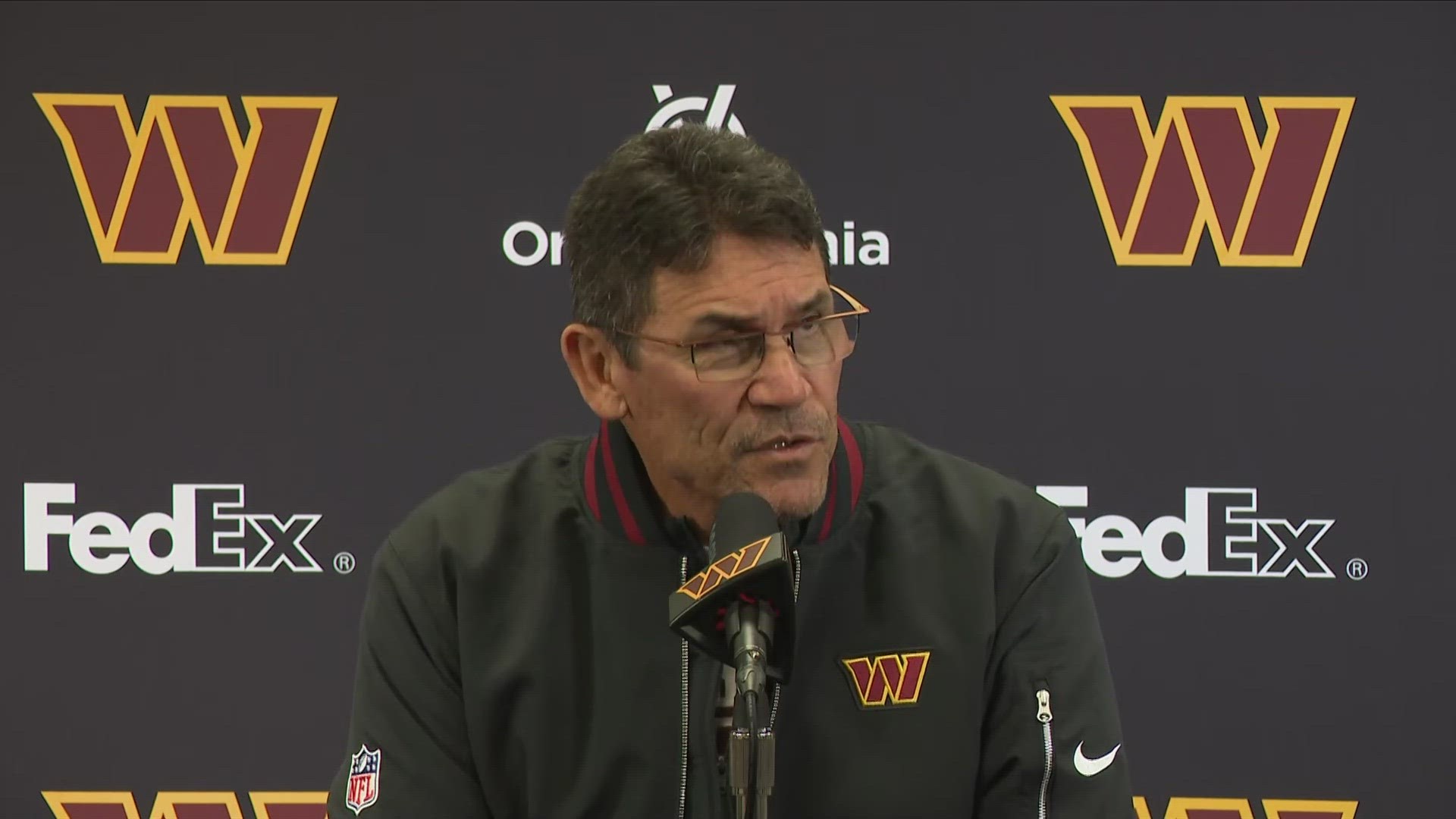 The coach use the news conference to announce he was benching Quarterback Sam Howell.