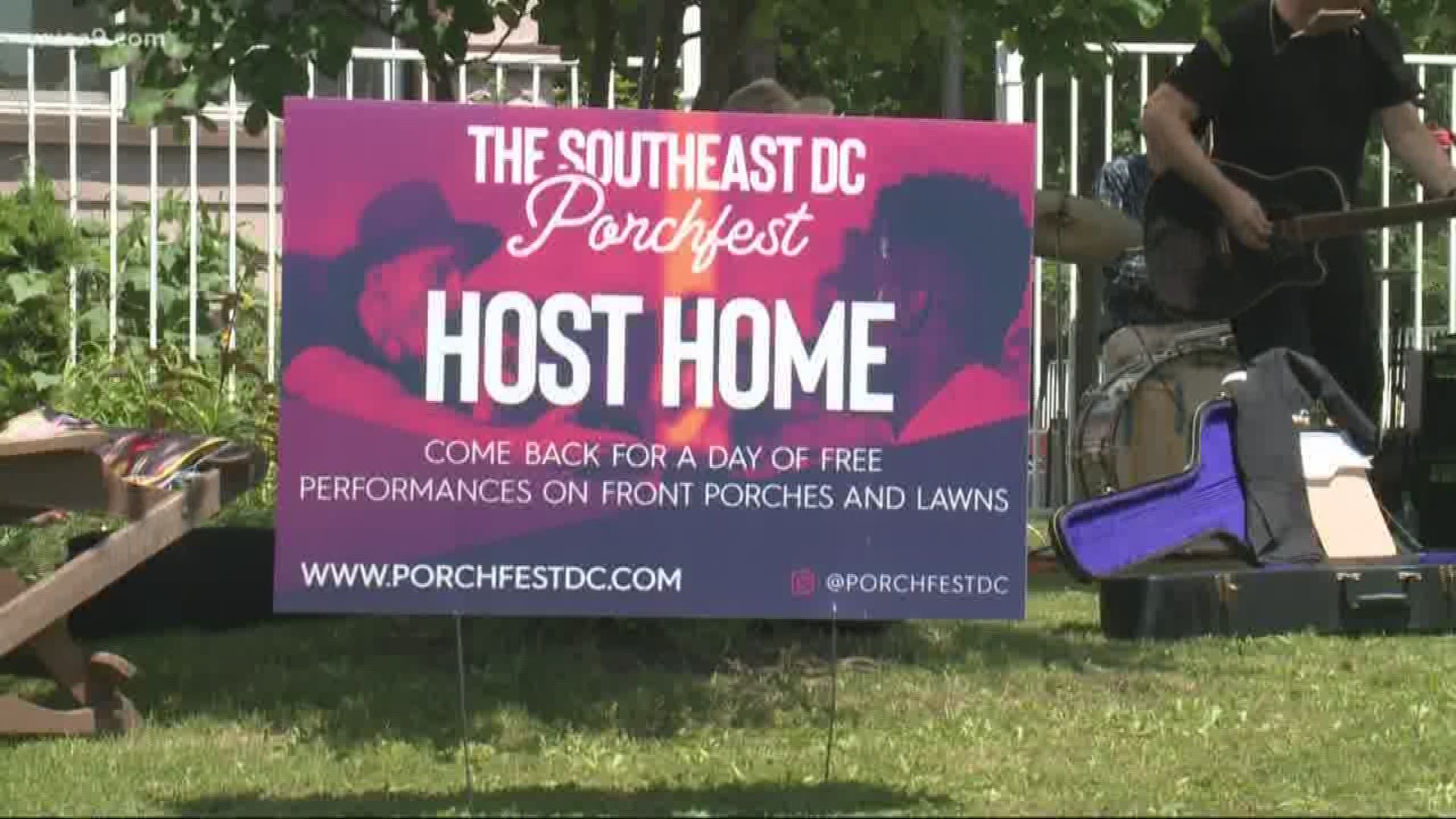 Some Southeast DC homeowners hosted several hundred music lovers Sunday.
