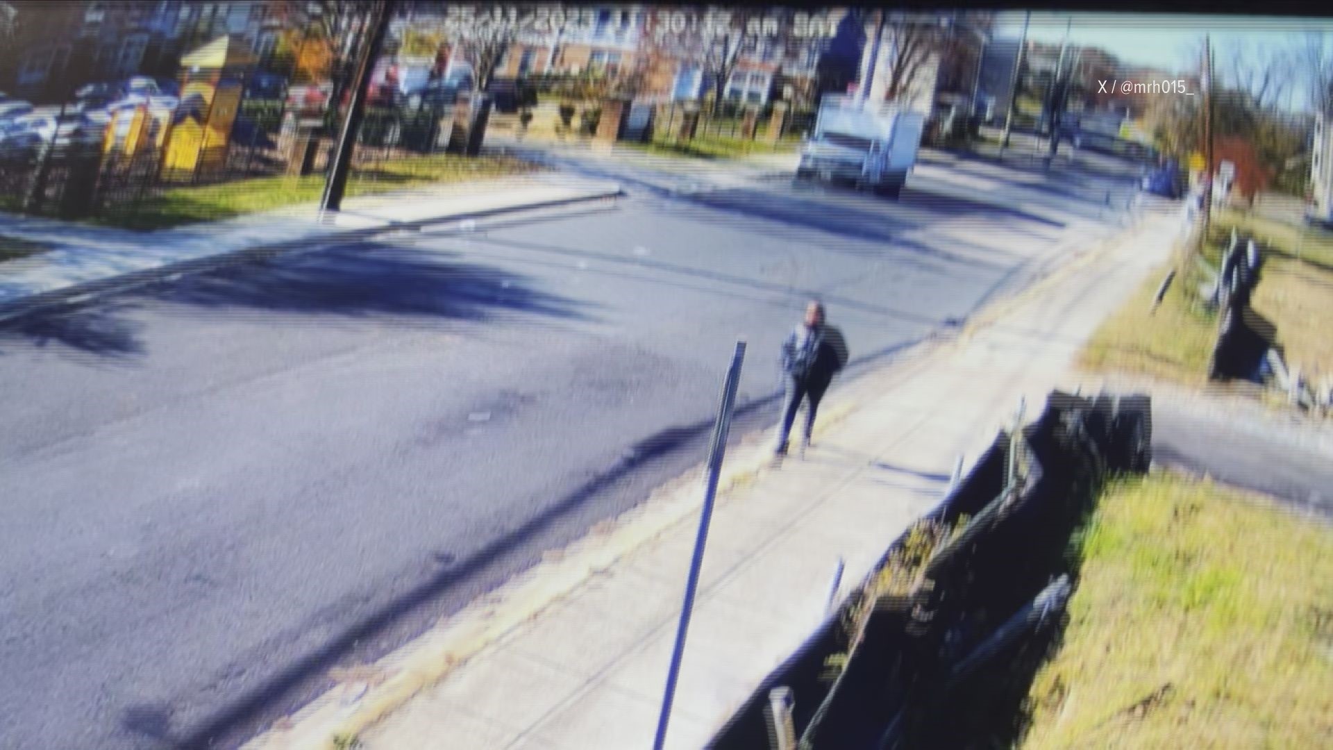 A neighbor on Elvans Road in Southeast shared this scary surveillance video with WUSA9