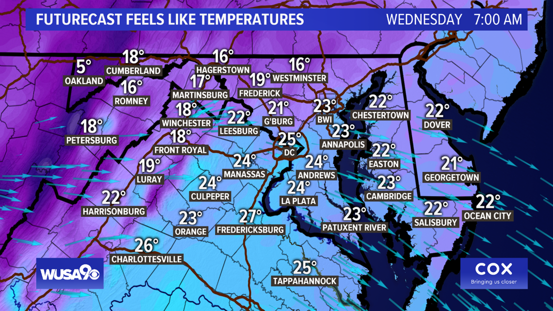 Here's the latest DC weather forecast