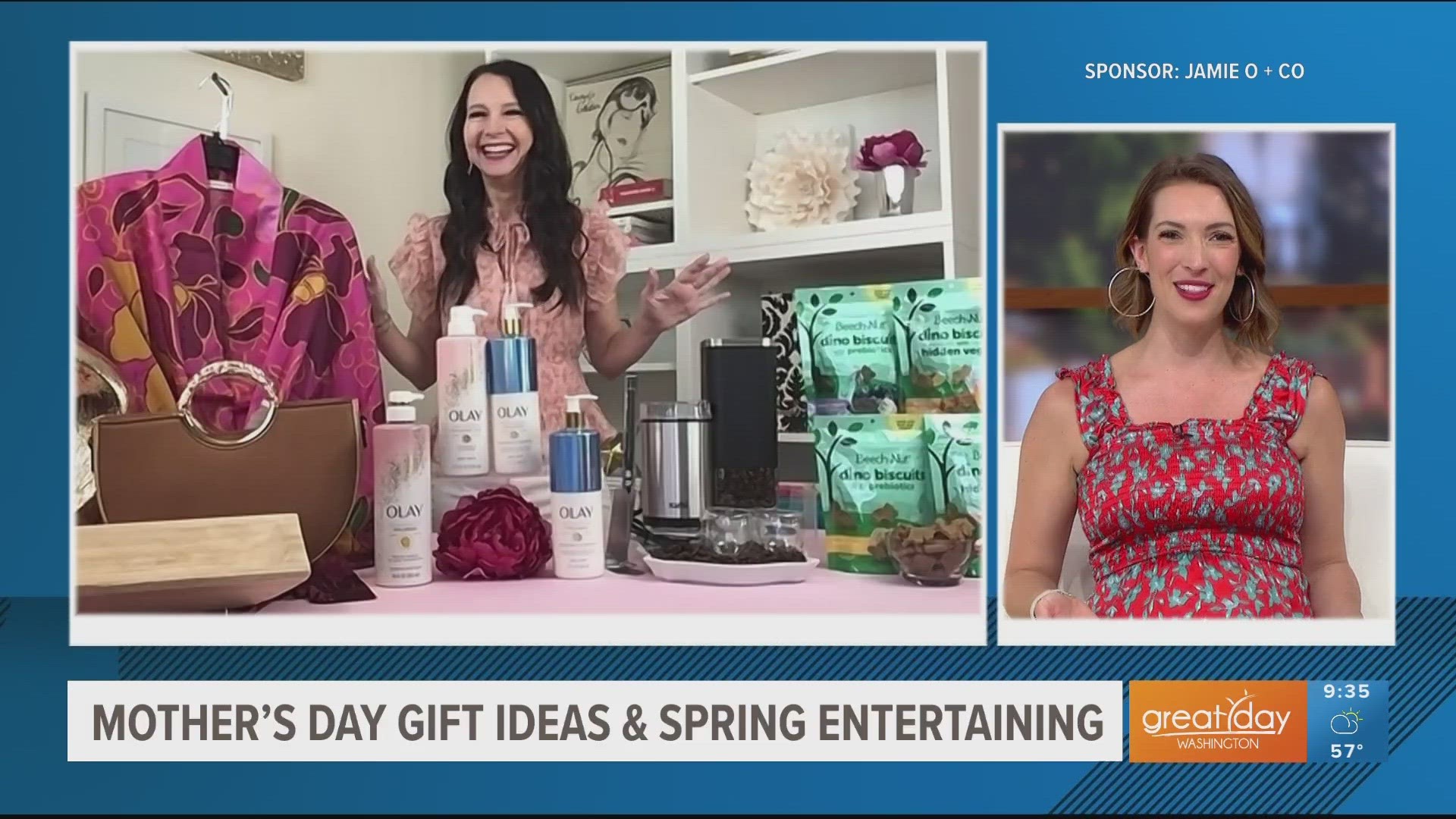 Sponsored by Jamie O + Co. Jamie O'Donnell is back with suggestions for Mother's Day gifts and spring entertaining essentials.