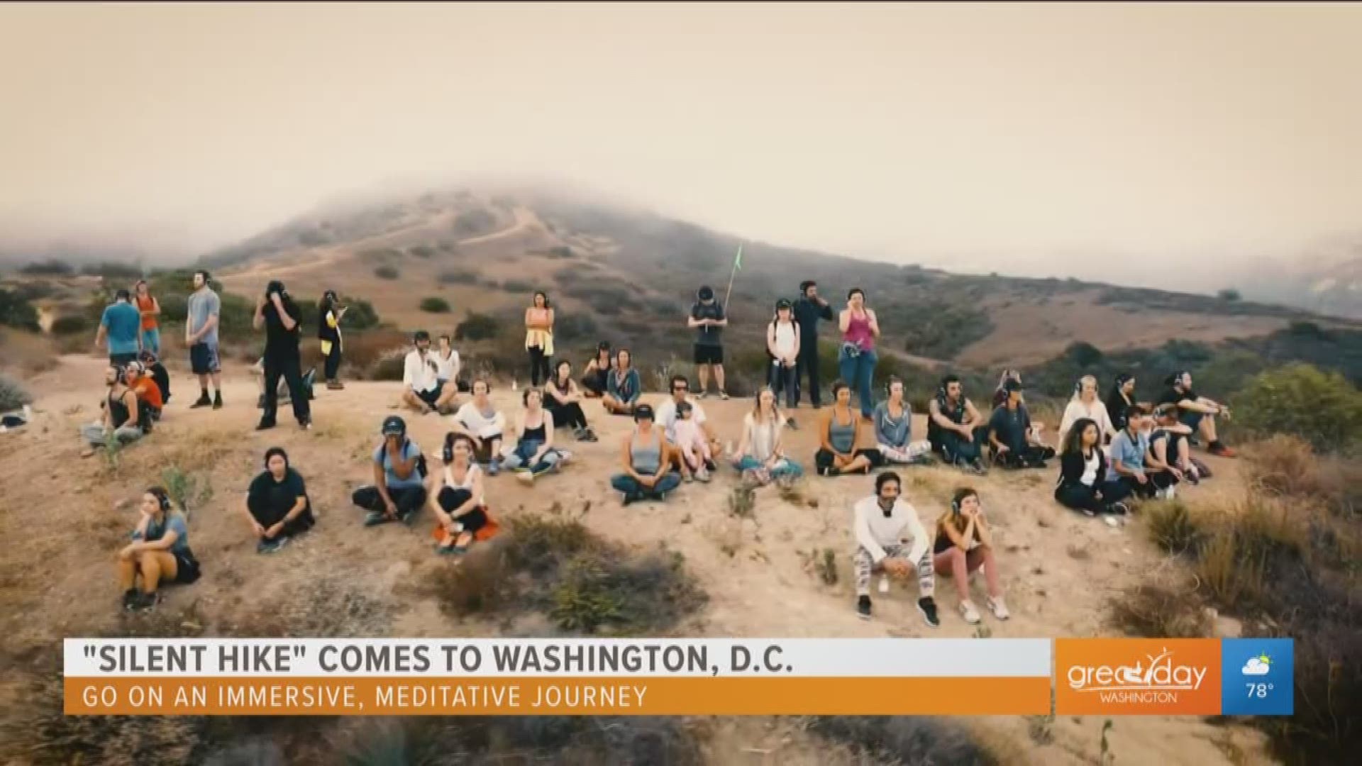 'Silent Hike' comes to Washington, D.C. and Murray Hidary, founder of 'Silent Hike', shares the motivation behind creating a meditative movement experience across the country.