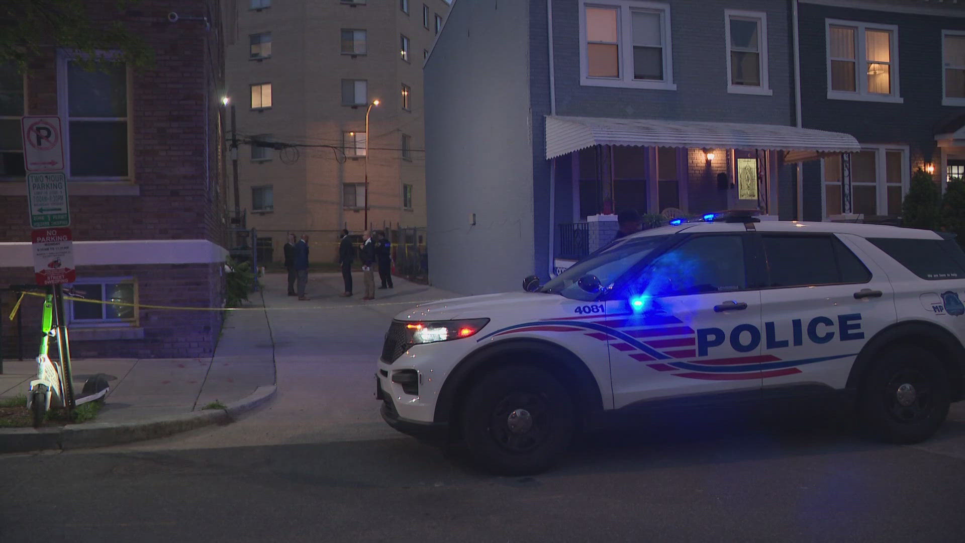 The shooting occurred in the back of the apartment building. A stray round entered the apartment, killing the man. 