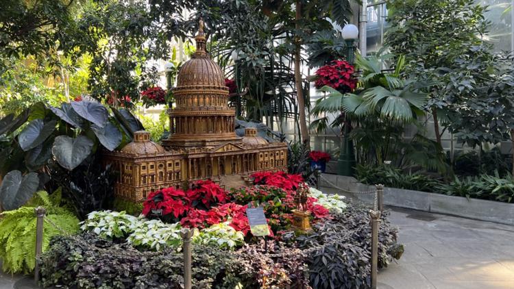 The U.S. Botanic Garden holiday display opens to the public on Thanksgiving