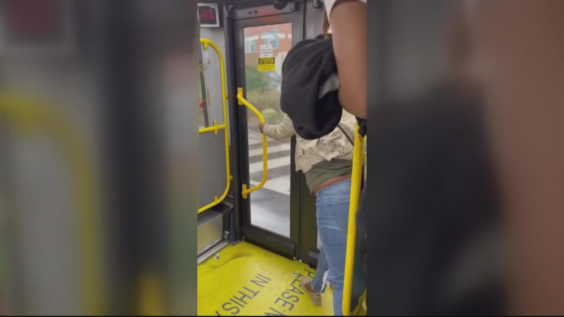 Metro Transit Police arrested two adults for assaulting and pushing a woman off a W4 Metrobus on Monday. More suspects are at large.
