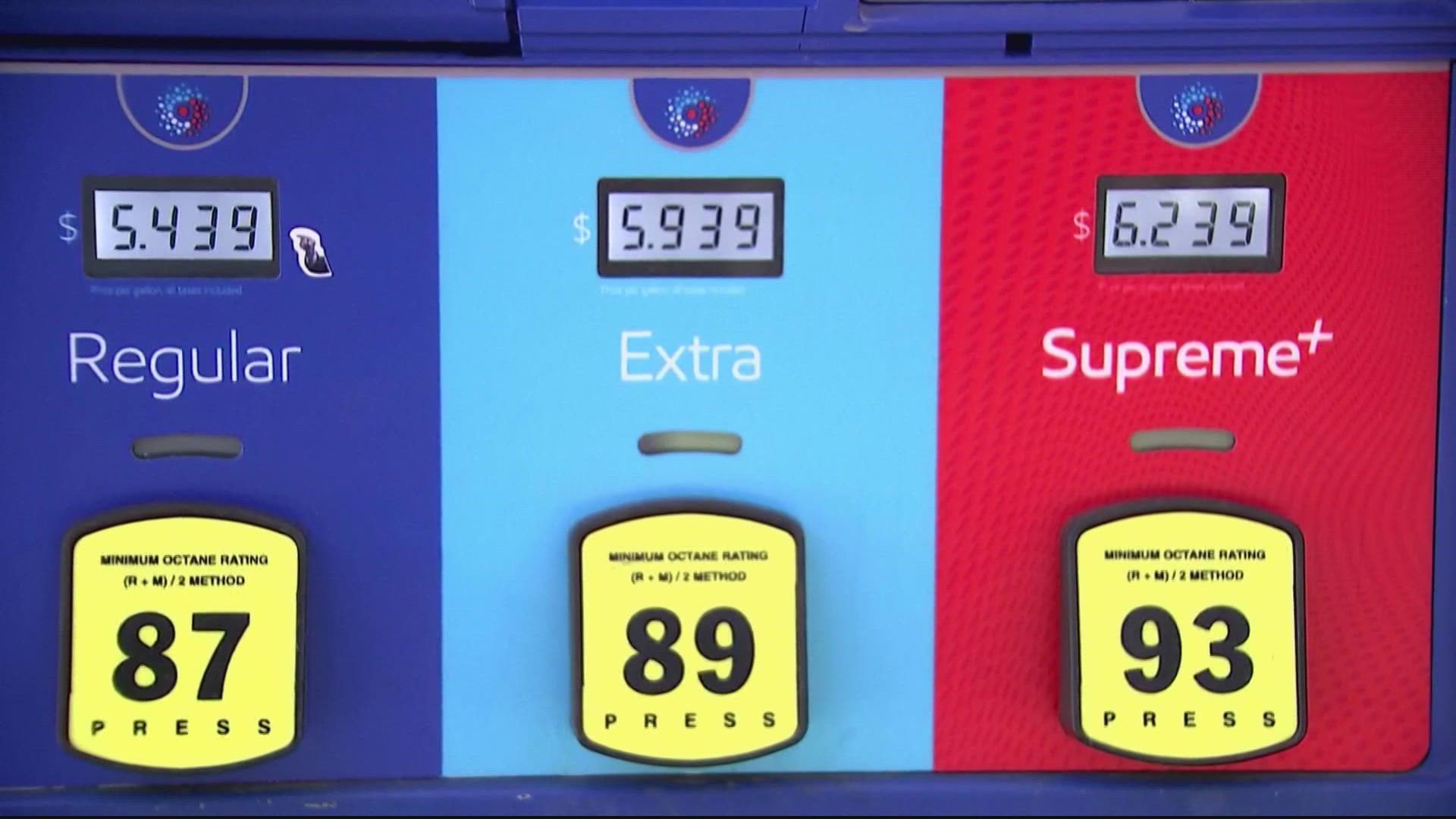 Maryland's average sites at $5.02 per gallon, Virginia's average is $4.86 -- but the cost is higher in NoVA -- and in D.C. the average is $5.26.