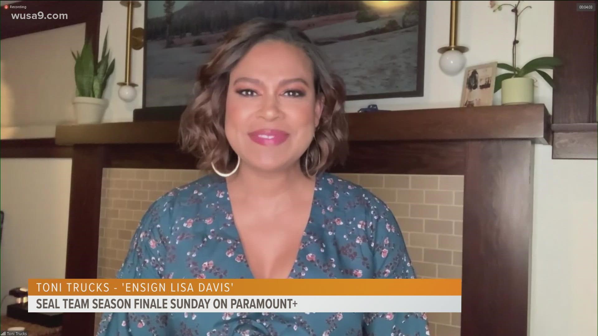 Toni Trucks "Lisa Davis" chats about 'Seal Team', season 5 finale and her pregnancy. Available on Paramount+ on Sunday, January 23.