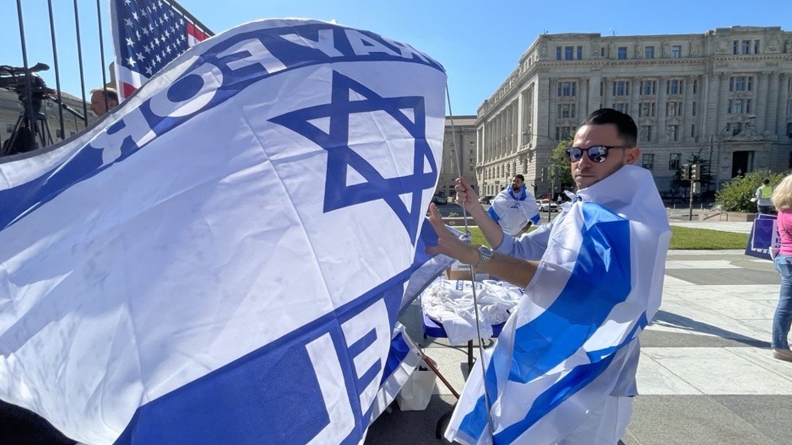 现场直播：在华盛顿特区自由广场举行以色列集会
