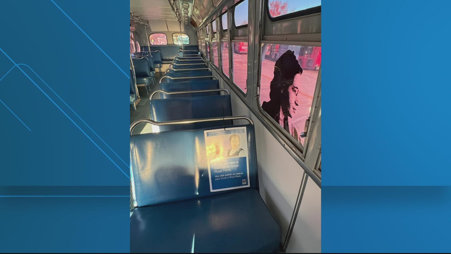 WMATA is paying tribute to the legacy and courage of civil rights icon Rosa Parks with commemorative seats reserved in her honor