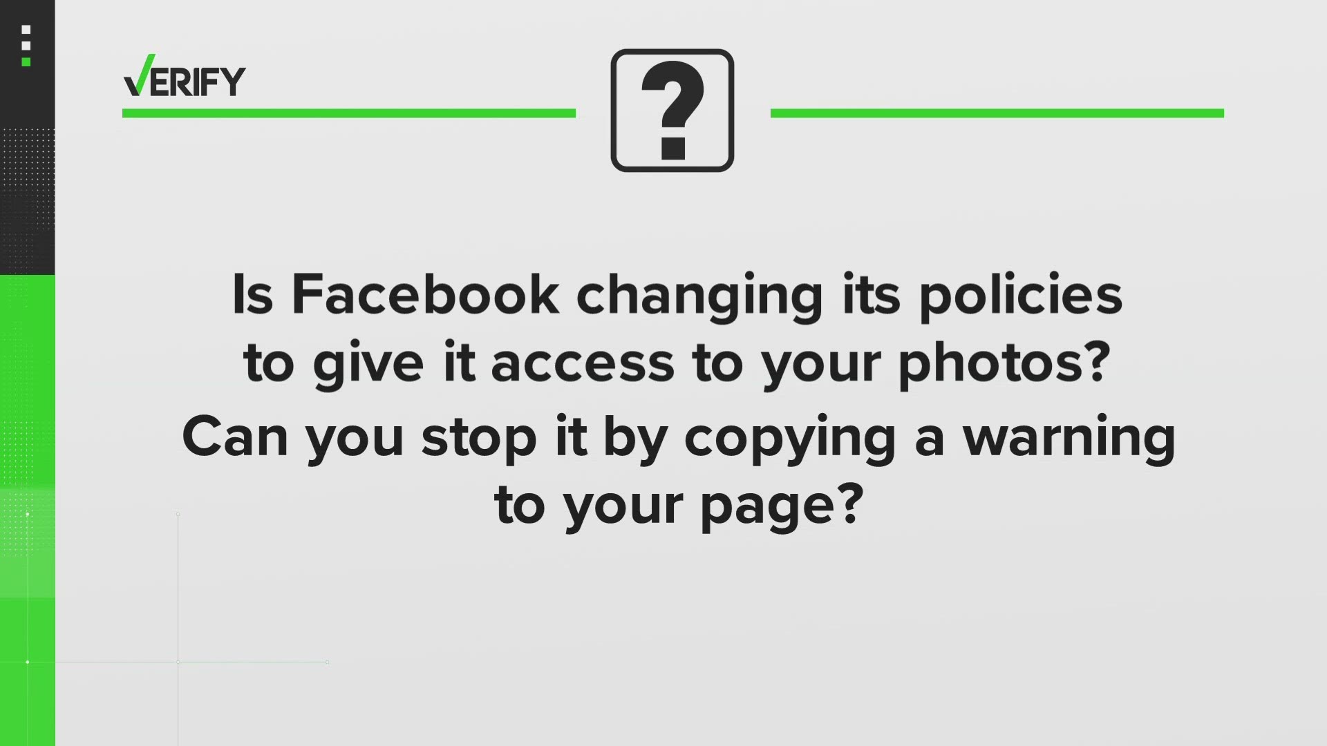 A new version of an old message advises Facebook users to "copy a notice to their page to stop Facebook from using their photos." None of the information is true.