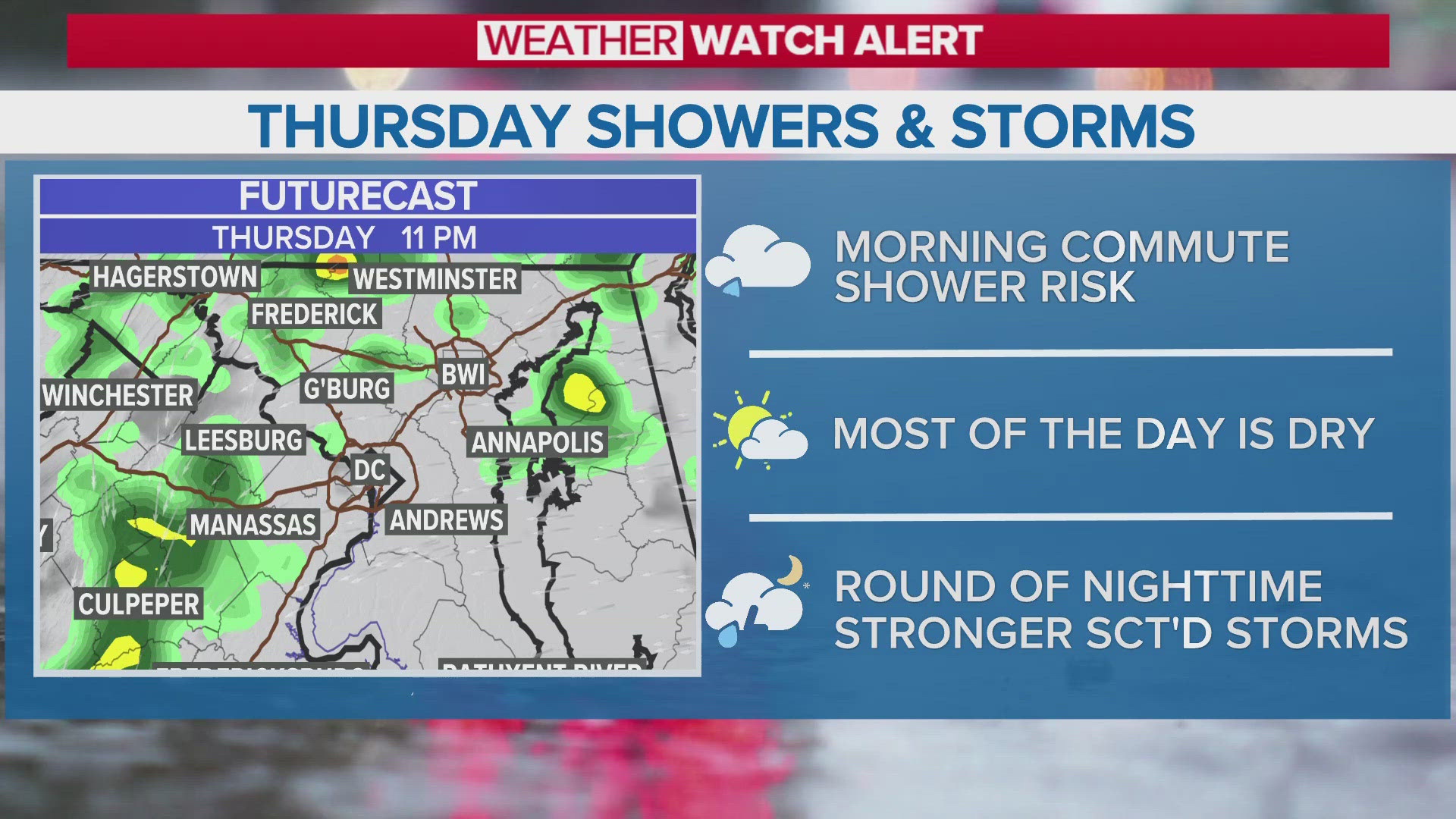 We're other a Weather Watch Alert Thursday. Here's what to know.