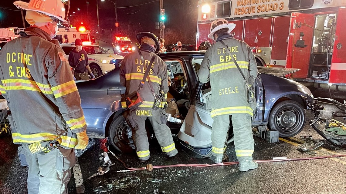 Man hospitalized with critical injures after serious crash in DC ...