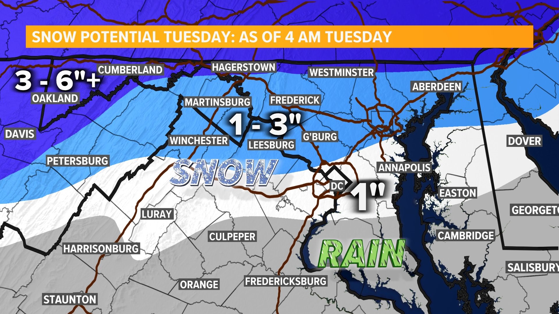 Snow chance in DC next week | wusa9.com