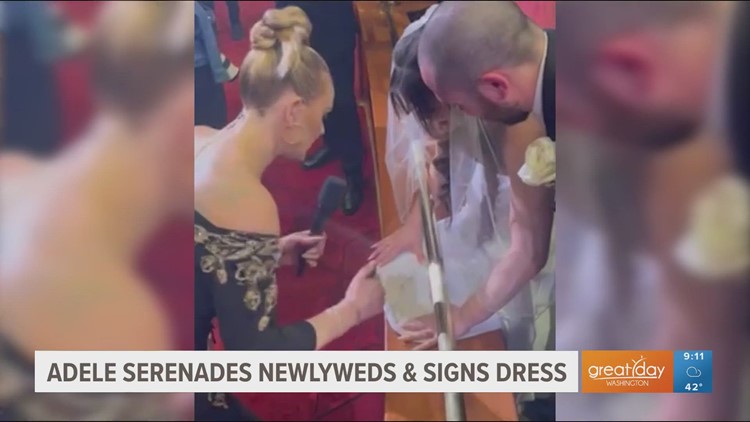 Adele serenades newlyweds & signs wedding dress in Vegas, Taylor Swift class will be offered at Stanford, Lady Gaga will not perform at Oscars