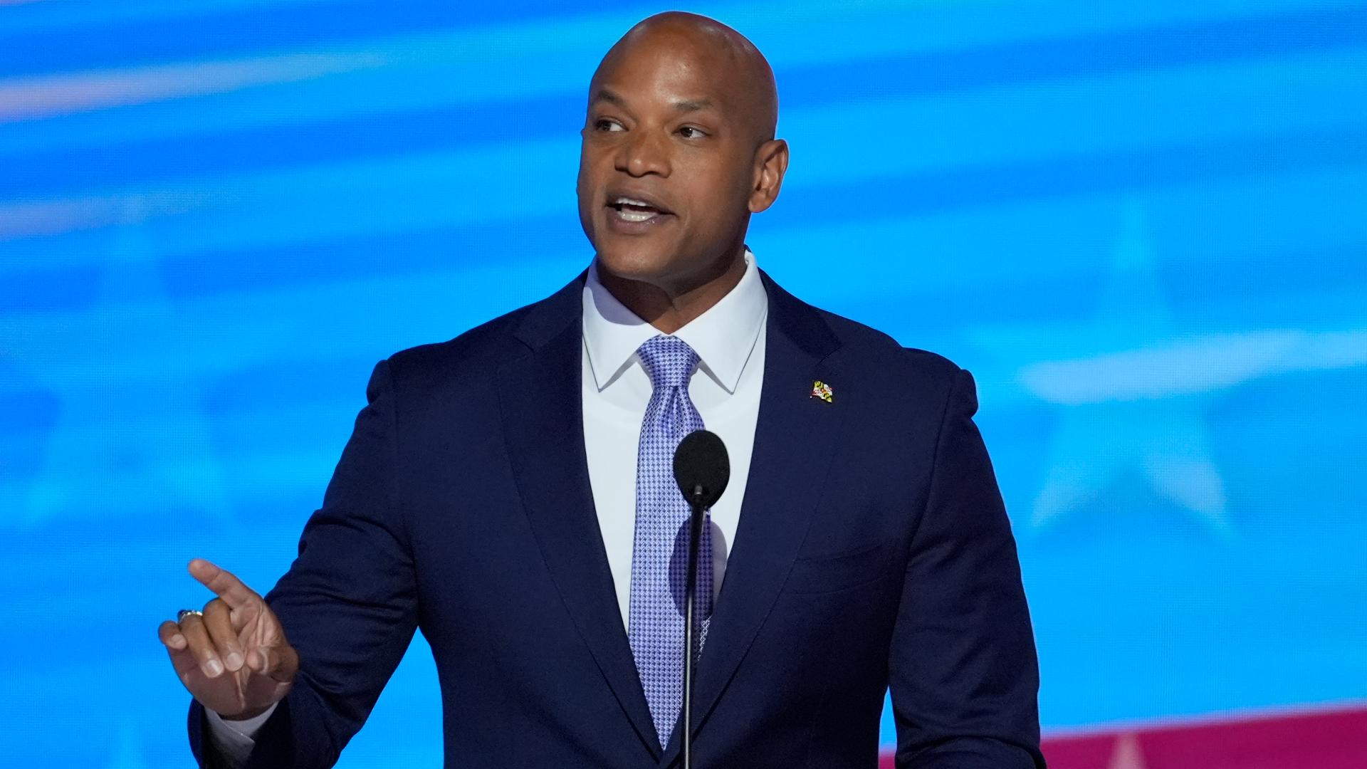 On the third night of the Democratic National Convention, Gov. Wes Moore addressed the arena in Chicago.