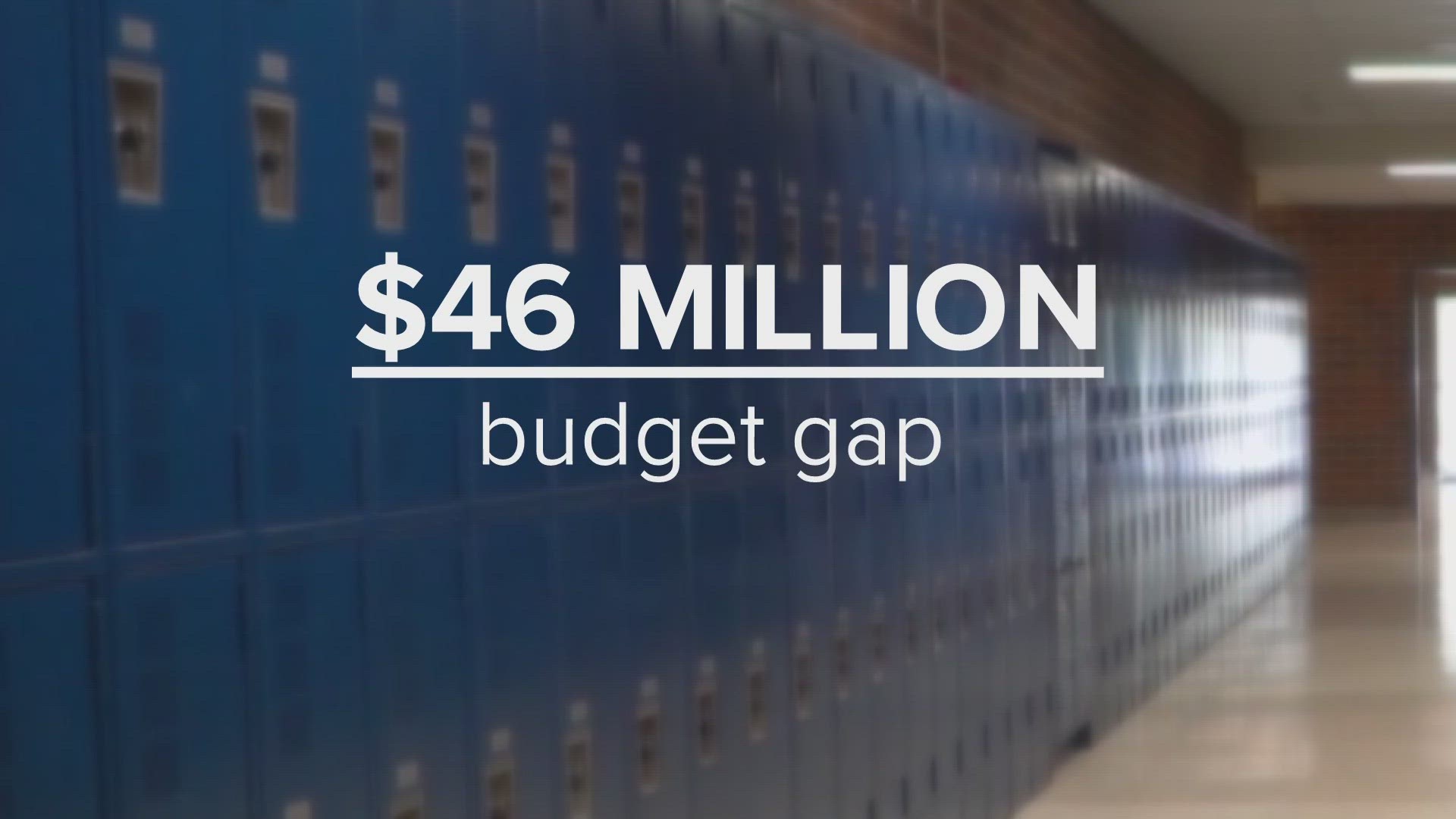 SCHOOLS IN SPOTSYLVANIA COUNTY ARE FACING A MASSIVE BUDGET GAP. 46-MILLION-DOLLARS TO BE EXACT.