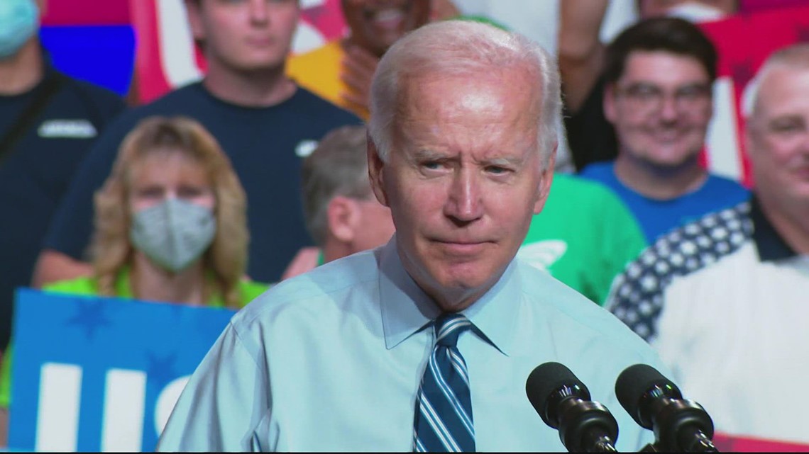 President Joe Biden joins Wes Moore for DNC rally Thursday at Maryland ...