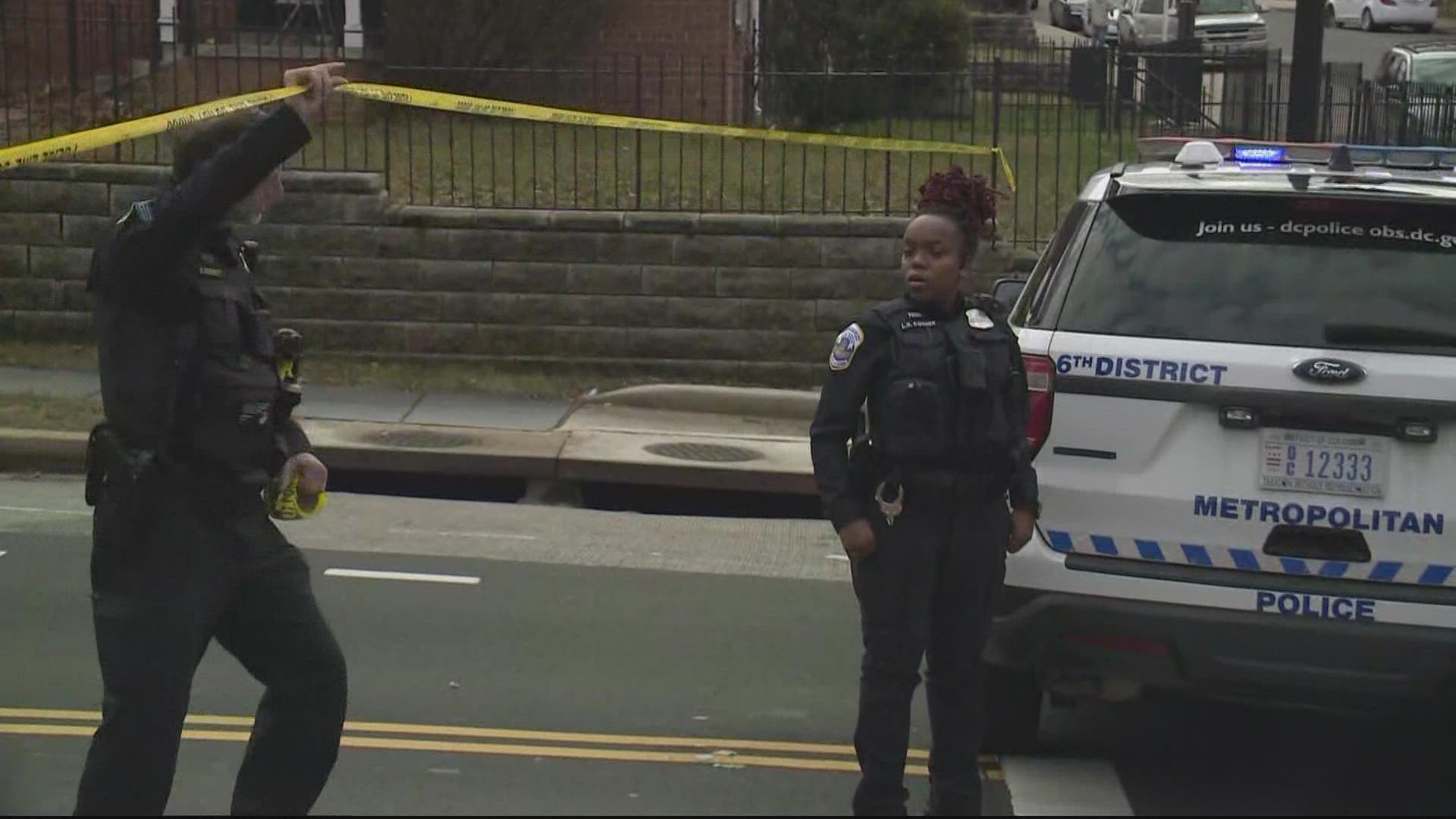 Police are investigating after a teenager was shot in Southeast D.C. Monday afternoon.