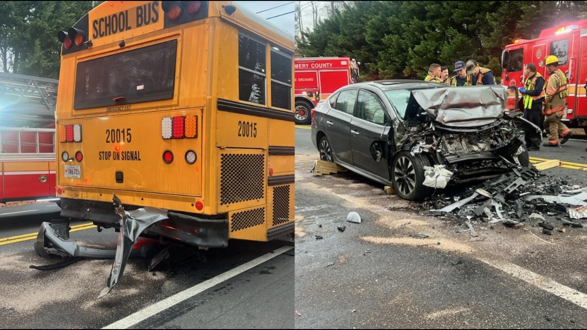 Students evaluated after school bus crash in Maryland | wusa9.com