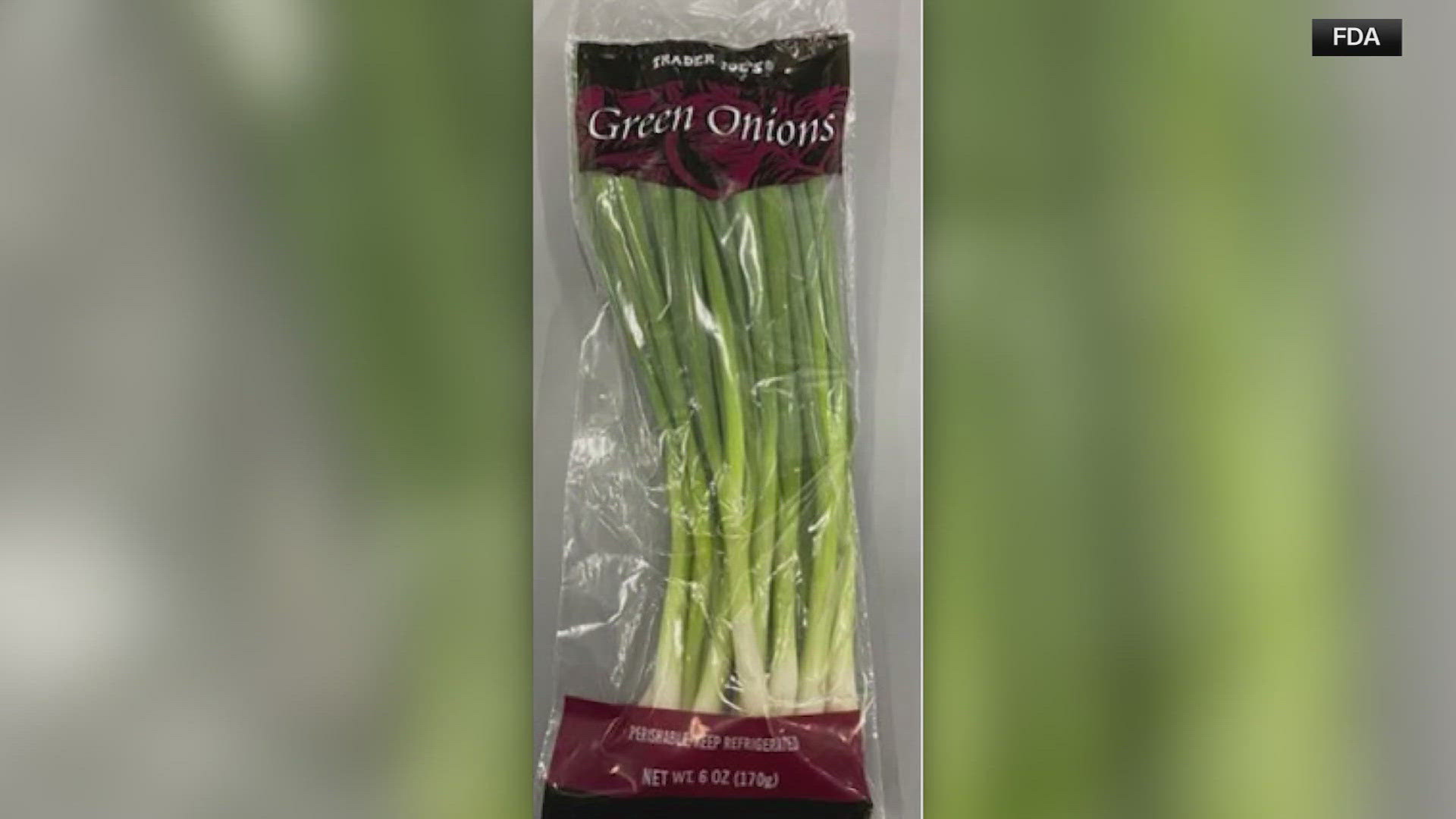 'Church Brothers Farms' has recalled nearly 13 hundred cases of green onions. They were sold under the brands Church Brothers, Imperial Fresh and Trader Joe's