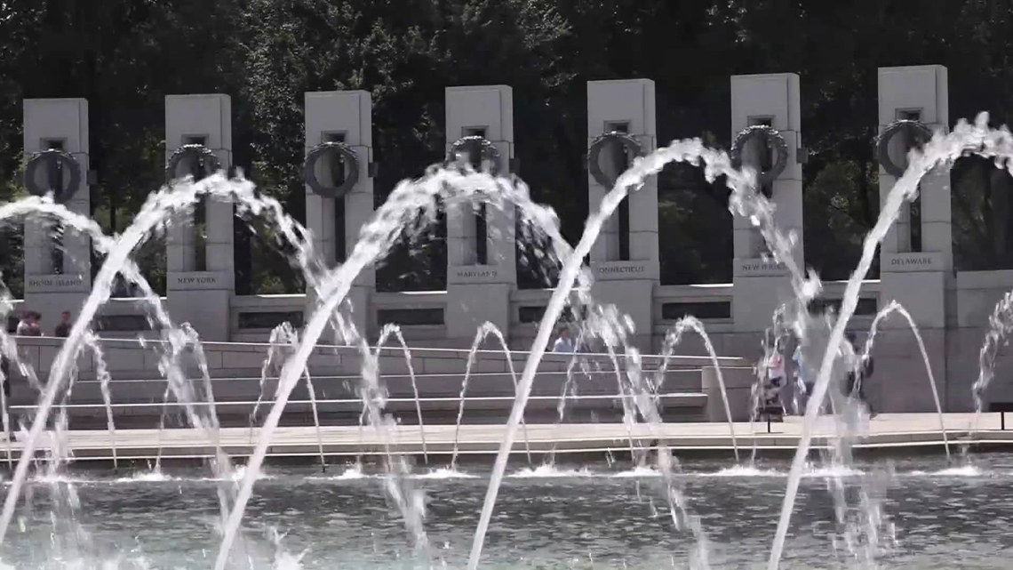 President Trump floats renovations to WWII Memorial fountain