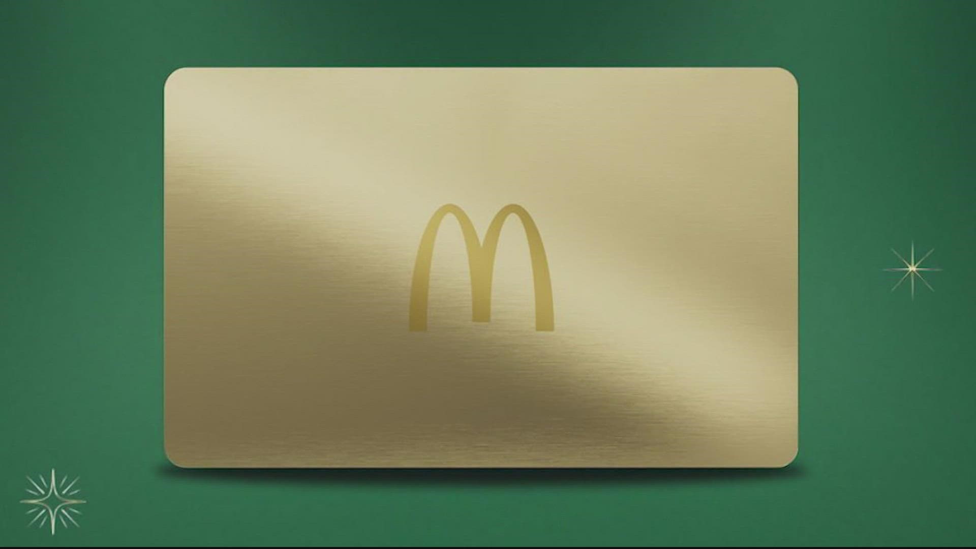 Beginning December 5, every order completed in the McDonald’s app for at least $1 will enter customers into a contest to win a McGold Card.