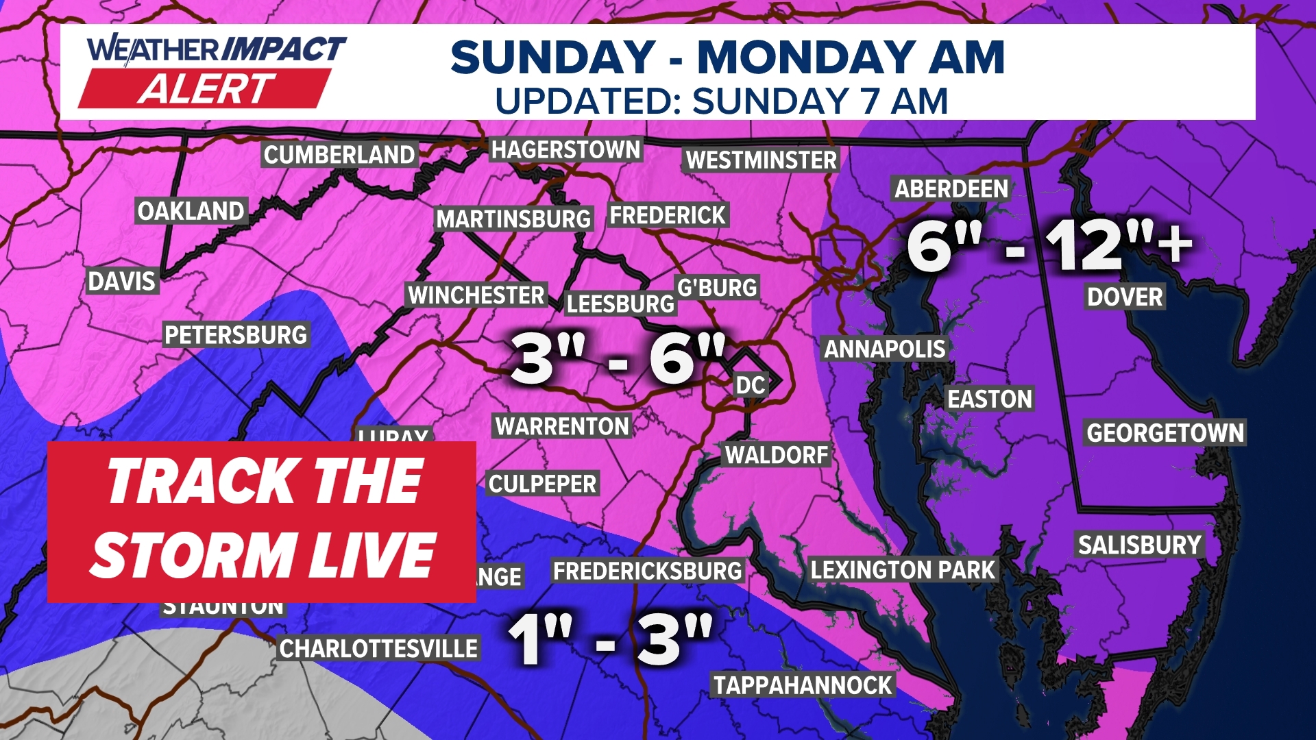 DC Area Weather | Cold rain will mix with snow throughout Sunday with ...