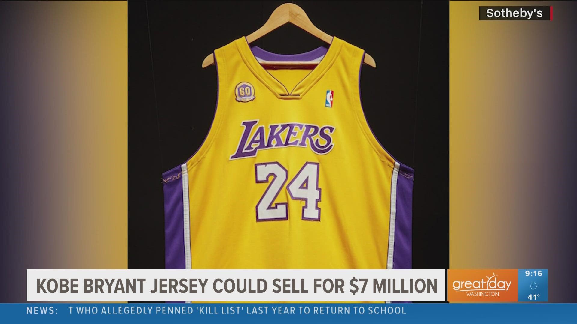 Morning Mix: Kobe Bryant jersey could sell for millions and Caps