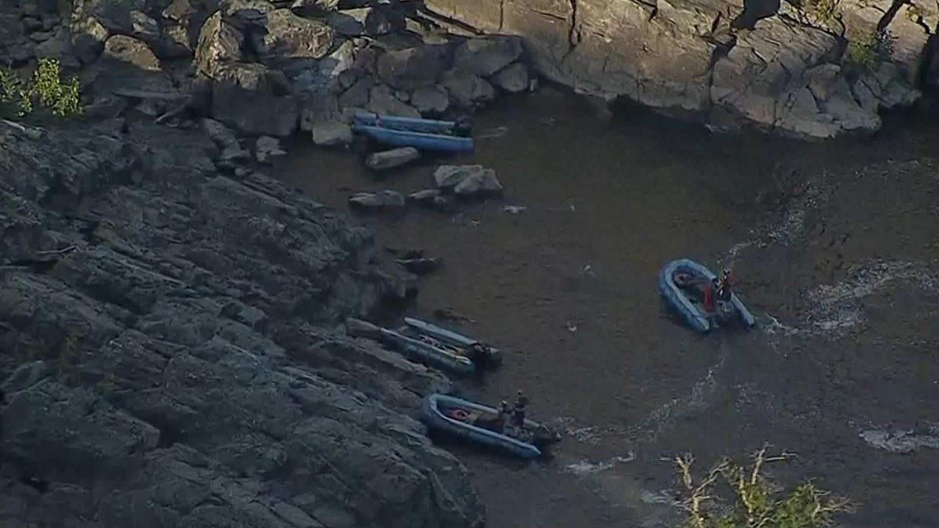 multiple agencies rescue kayakers from Great Falls