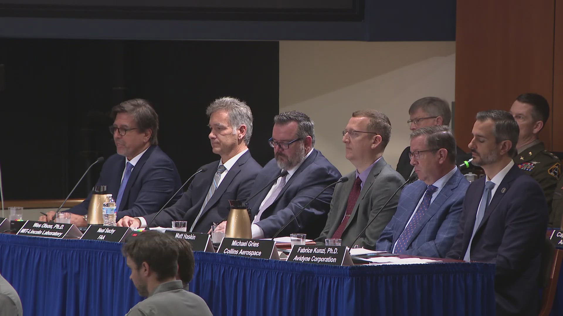 Investigators from the NTSB questioned experts from the FAA, U.S. Army, MIT and two airlines about technology pilots use to avoid collisions.