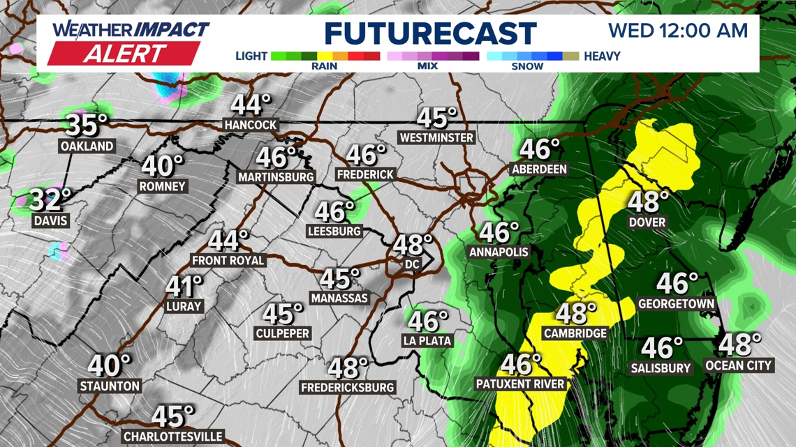 DC Weather | Rain and showers Tuesday evening could slow down your ...