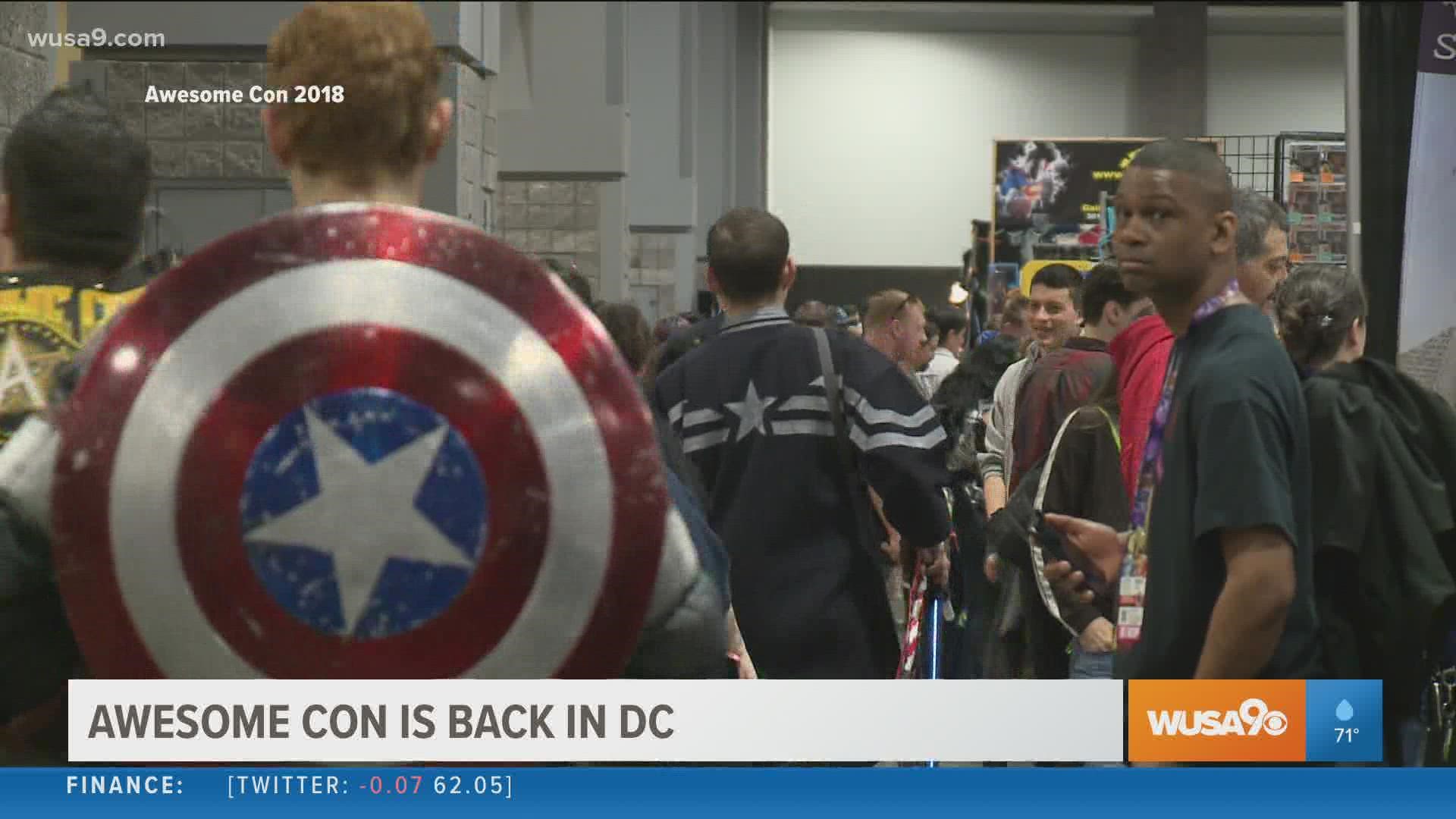 Awesome Con 2021 is back this weekend Aug. 20 - 22nd at the Walter E. Washington Convention Center. We talk to the voice of the Capitals, Wes Johnson all about it.