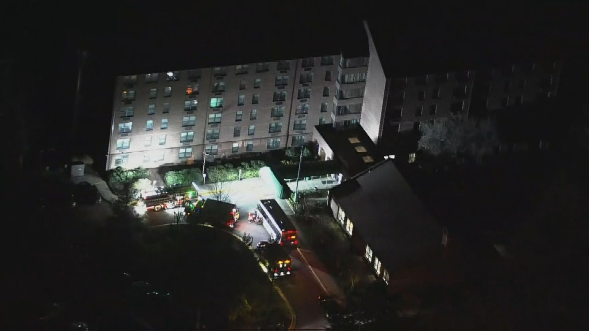 Largo apartment catches fire leaving 111 residents displaced.