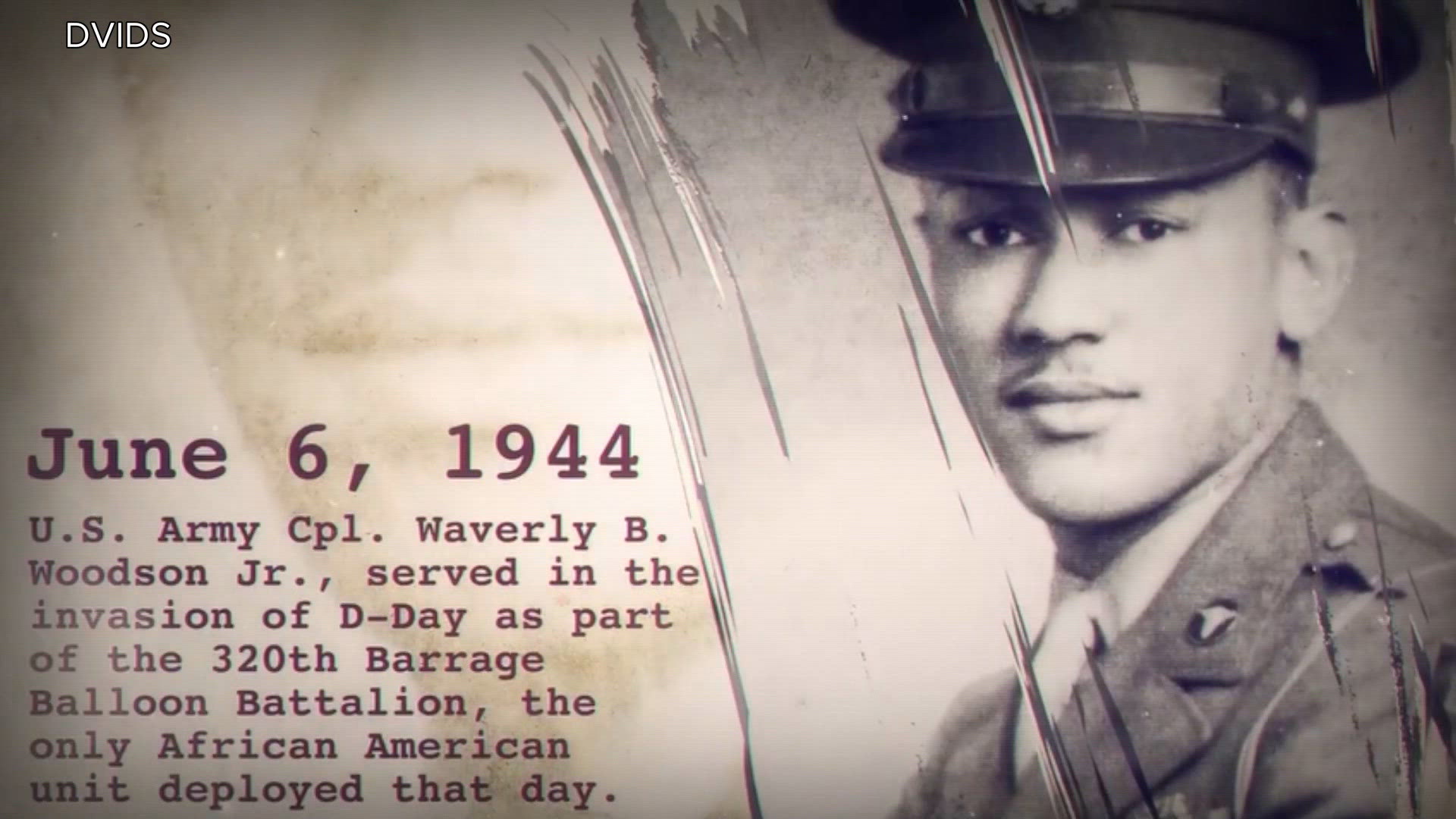 Waverly Woodson was a combat medic with the 320th Barrage Balloon Battalion, the only all-Black unit to land at Normandy.
