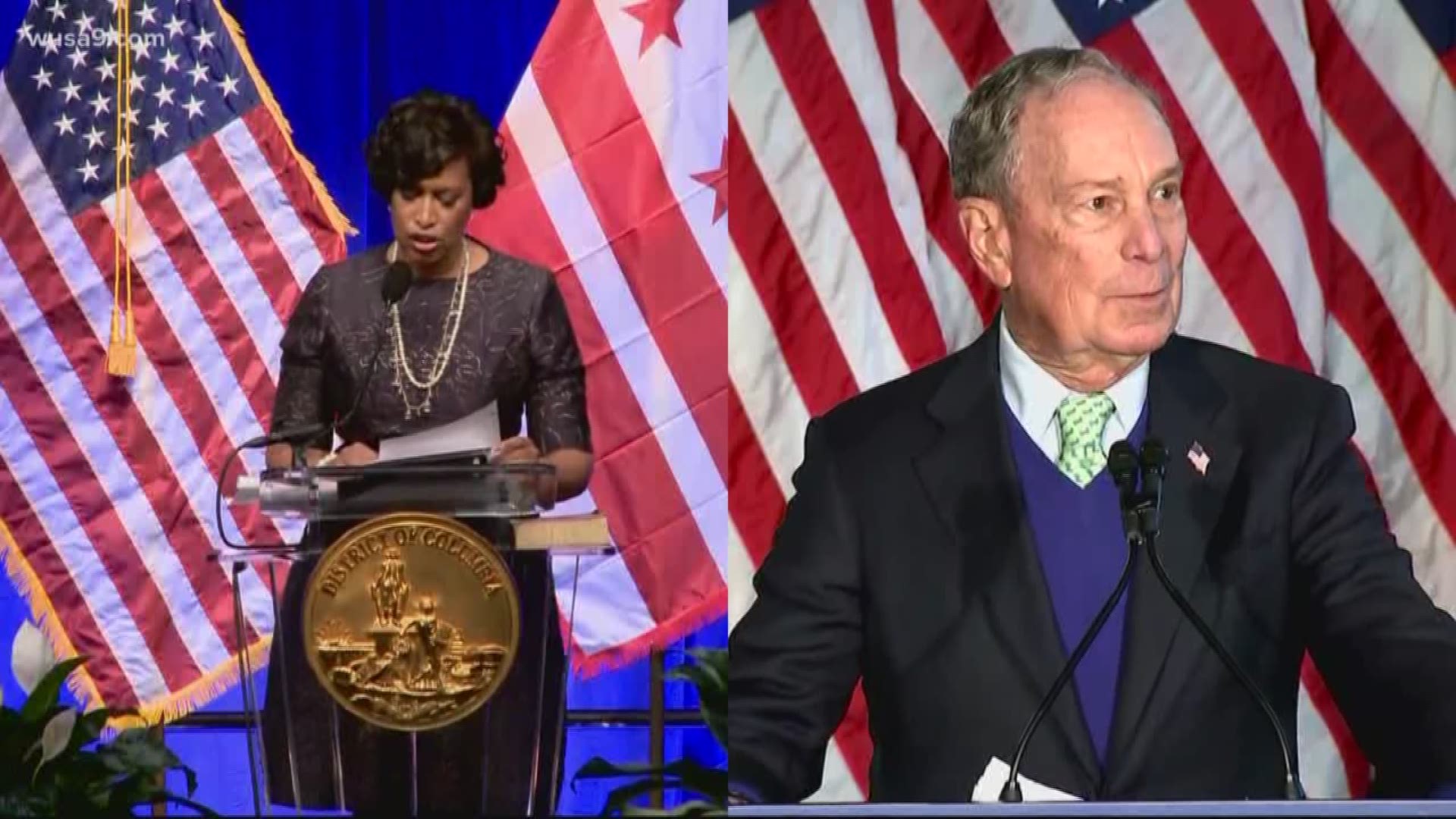 D.C. Mayor Muriel Bowser has endorsed presidential candidate Michael Bloomberg.