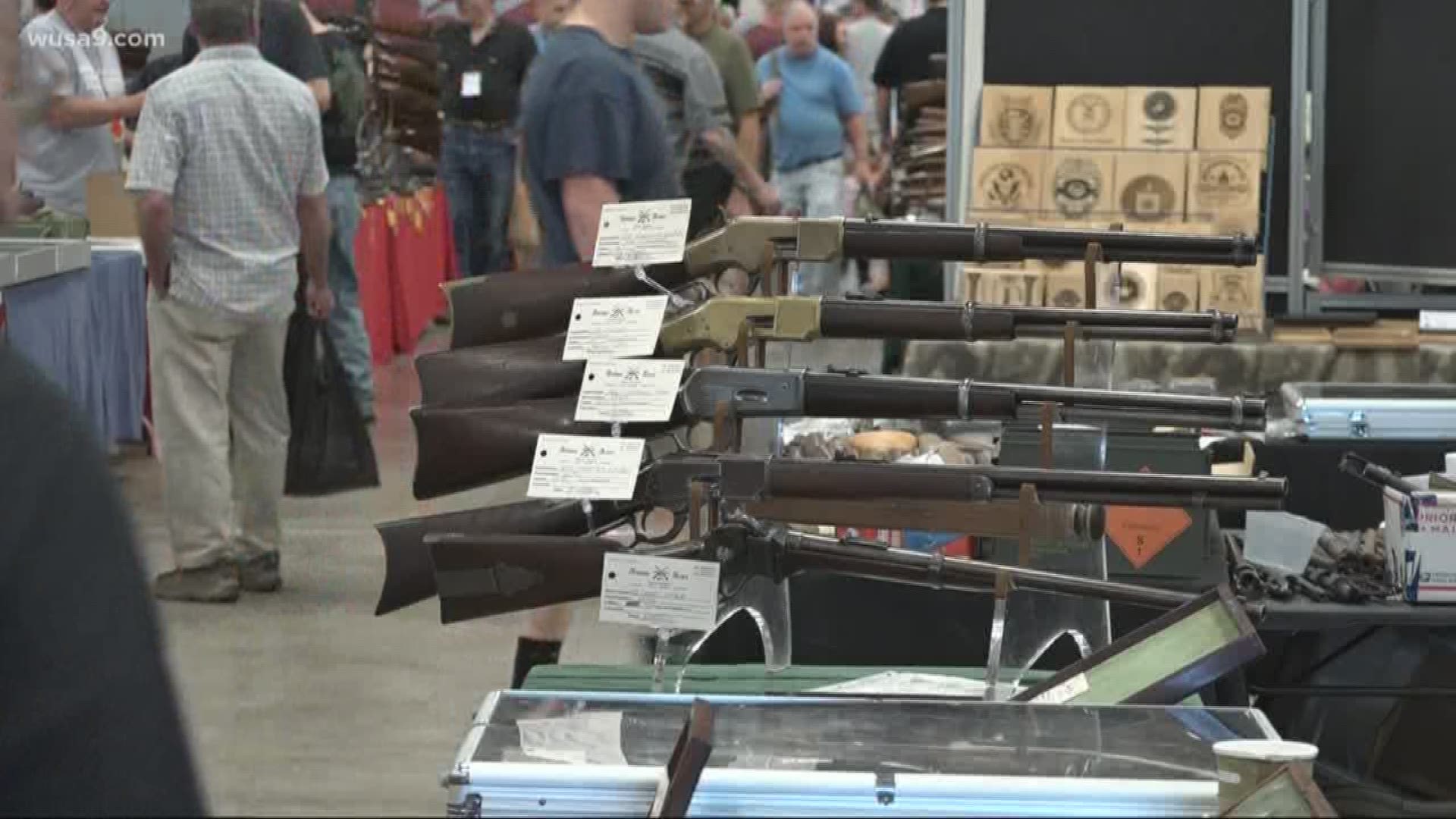 The nation's gun show is taking place in Chantilly, Virginia -- just a few days after Gov. Northam announced he would be holding a special session to look into tightening Virginia's gun laws.