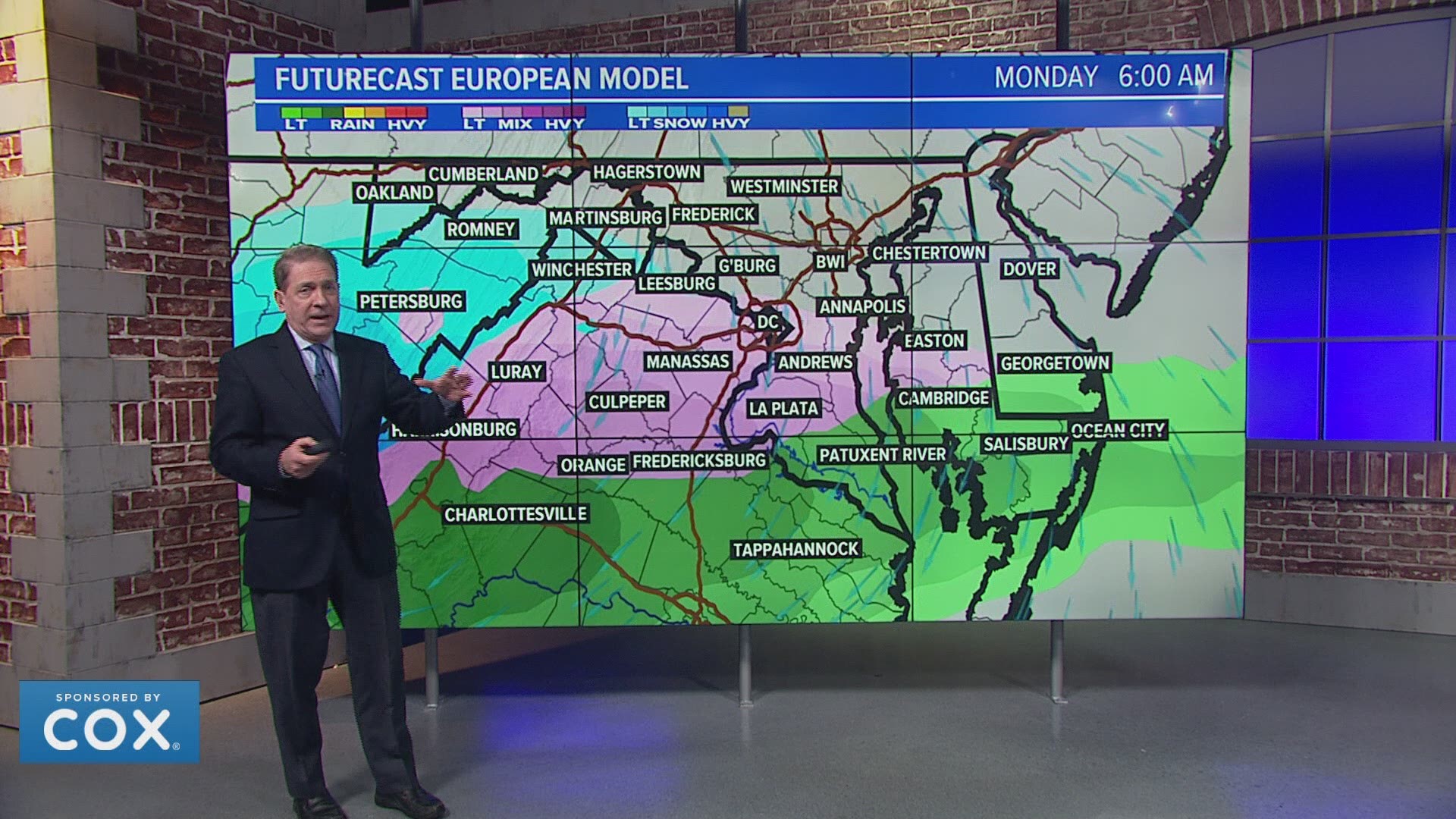 It's still several days out, but some models hint at the potential for a messy Monday.