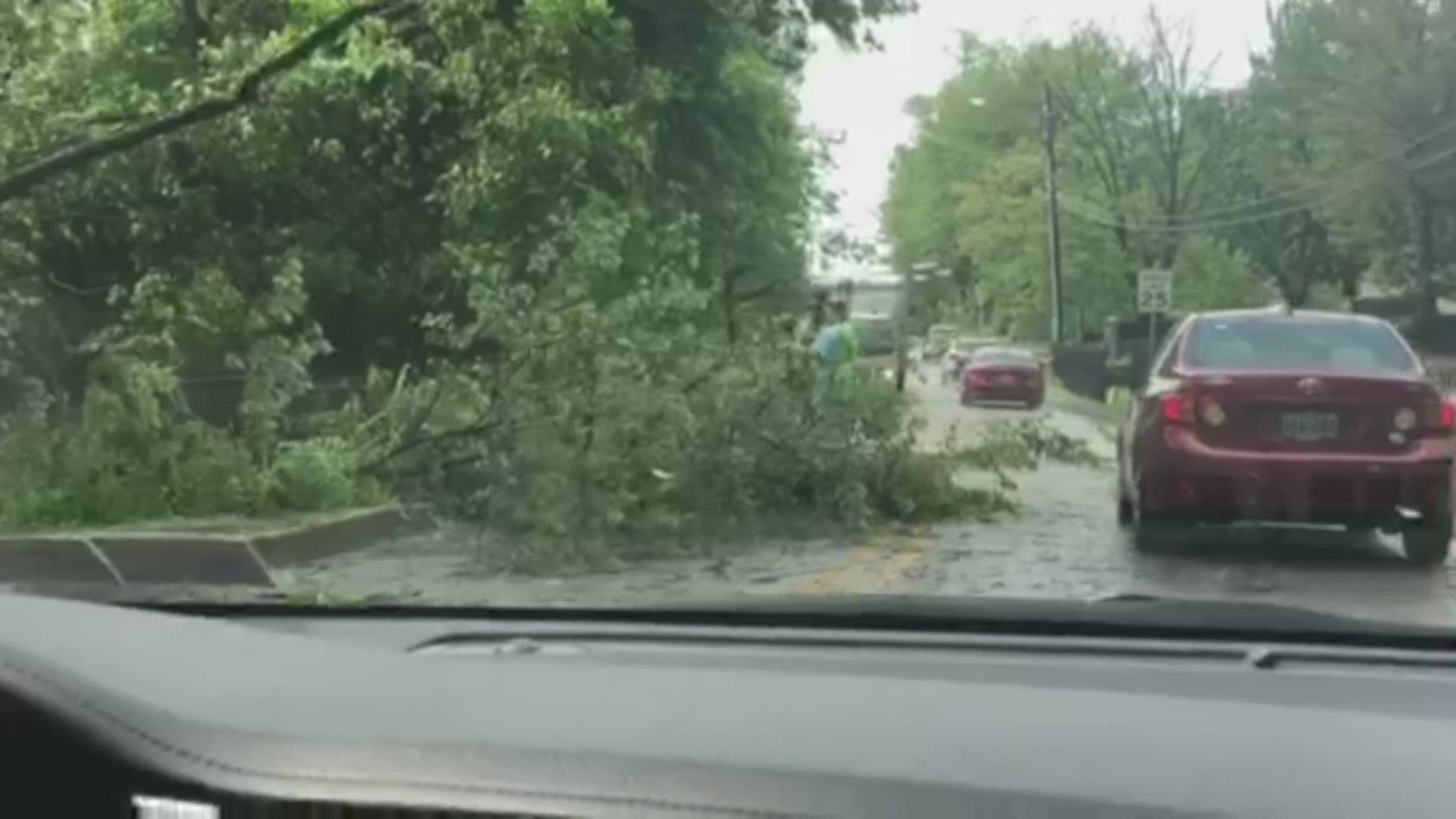 Storm images a viewer on  Cedar Road just off Route 32 in Columbia, Md.