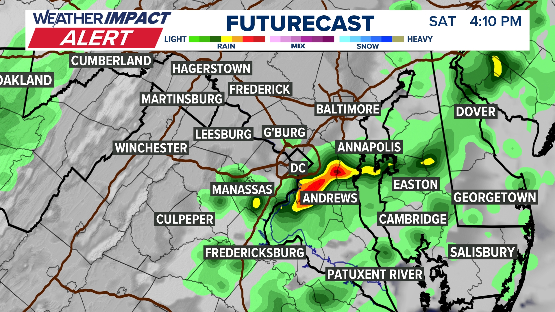 Scattered showers and storms affect Saturday plans | wusa9.com